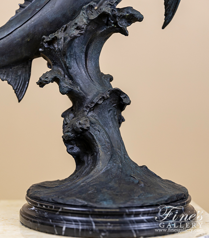 Bronze Statues  - 22 Inch Bronze Marlin Statue  - BS-817